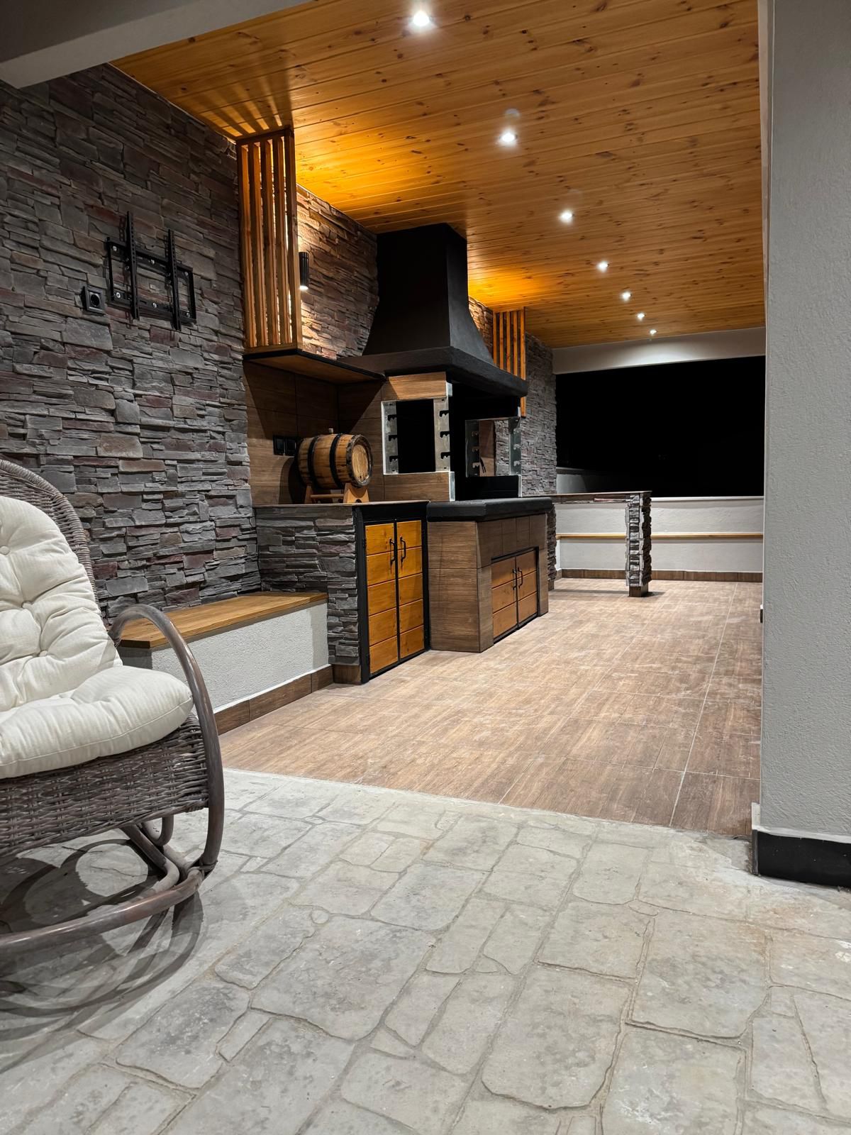 Modern kitchen at Andrijana Luxury Houses villa